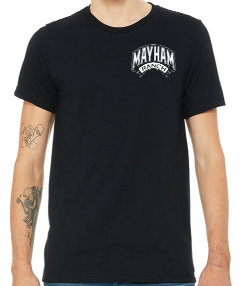 Mayham Ranch – Logo T-Shirt (Black) – Mayham Ranch